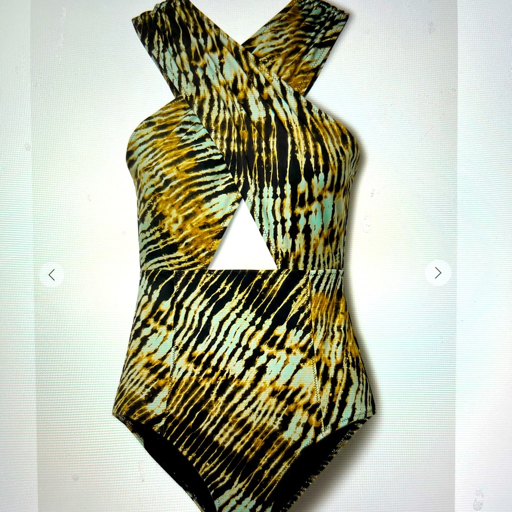 Ulla Johnson Keiran Halter 1 piece Swimsuit, sz Large
